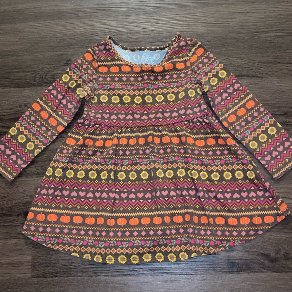 The Children’s Place Pumpkin Fairisle Babydoll Dress (18-24m)